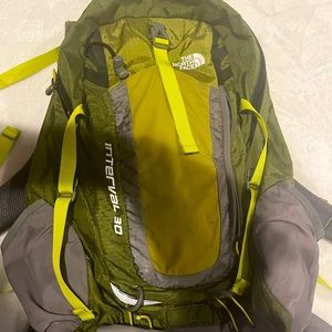 Green Northface book bag in really good condition.